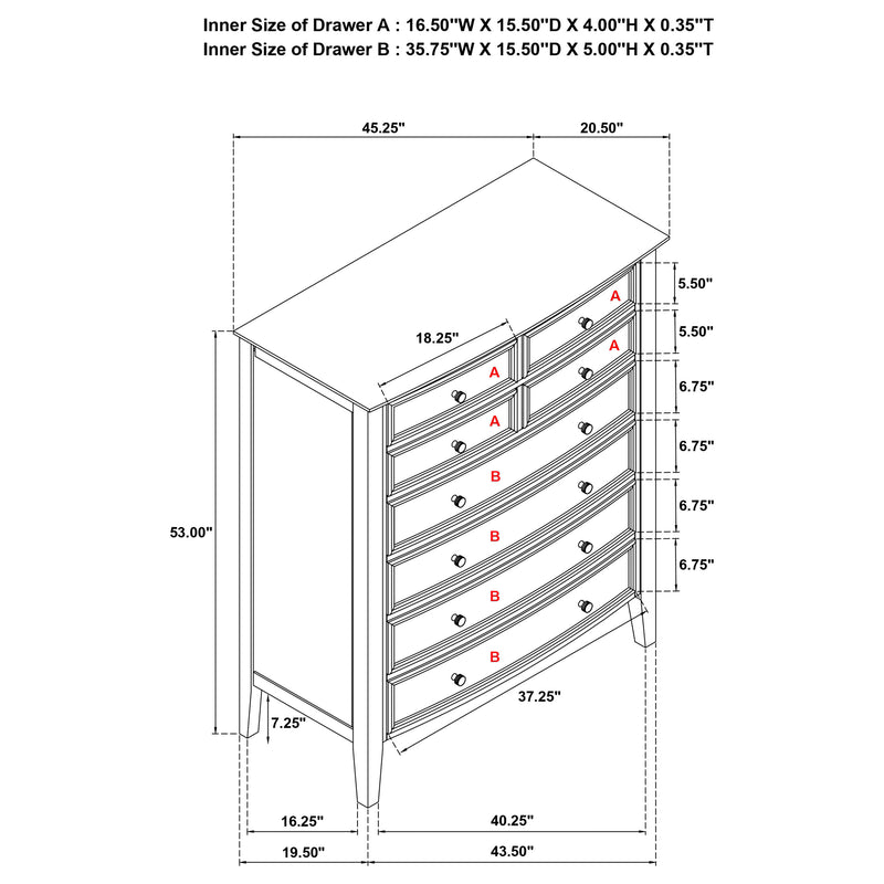 Bexhill Chest of Drawers