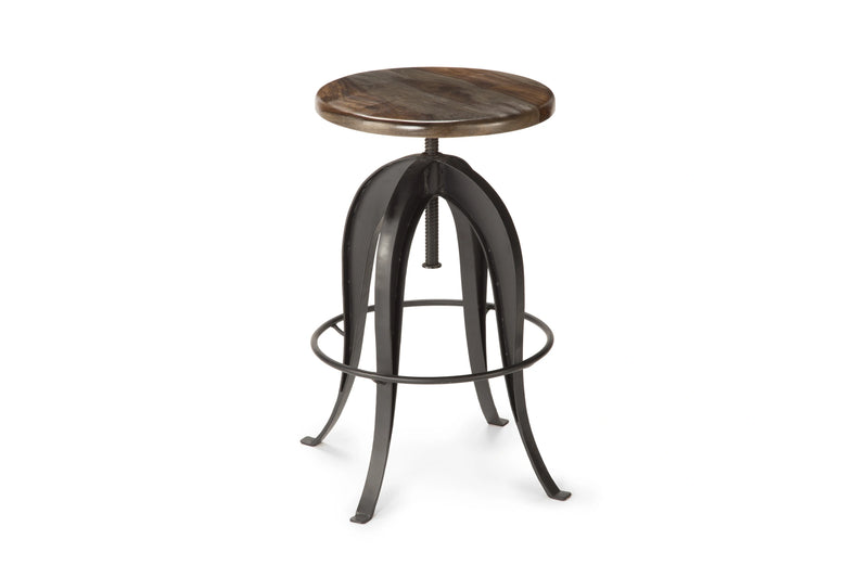 Steve Silver Sparrow Round Setup Stool in Natural Brown (Set of 2)