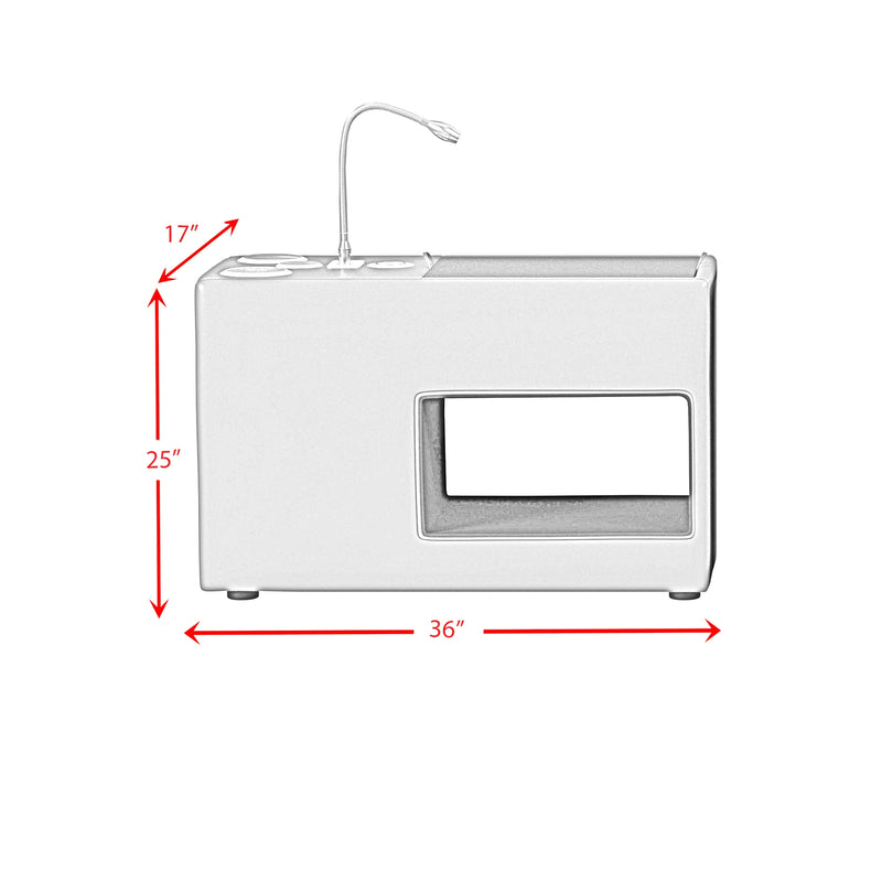 Valari Transformer Bed with Electronic Features in Grey PU