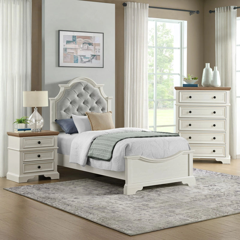 Eastwood Youth UPH Bedroom Set in Off-White