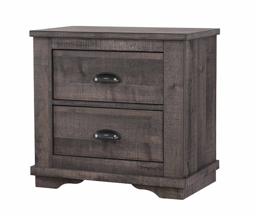 Crown Mark Furniture Coralee 2 Drawer Nightstand in Gray image