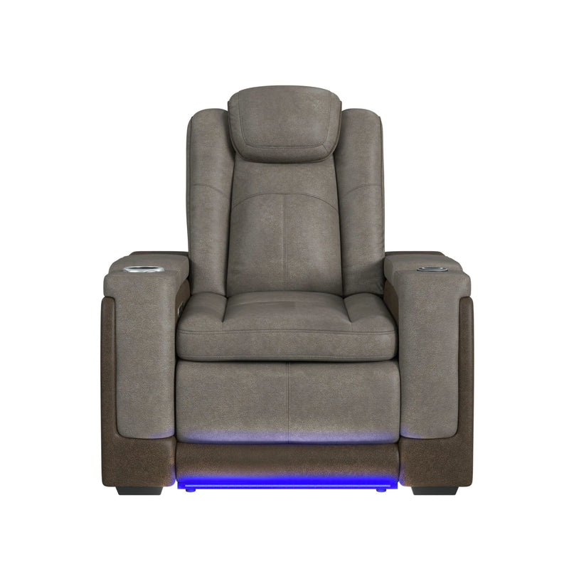 Lantana Power Motion Recliner with Power Headrest, Led, Wireless Charger and Cup Holder
