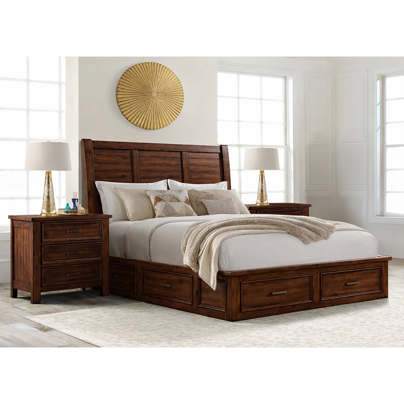 Sullivan Storage Bedroom Set with 2 Nightstands