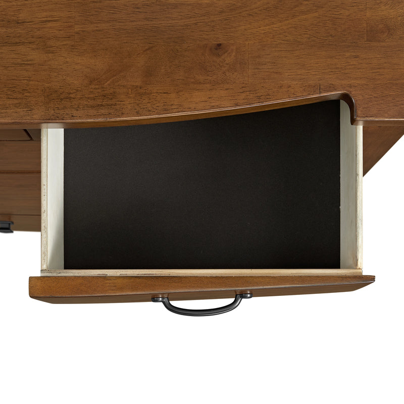 Gage Sleigh Storage Bedroom Set in Chestnut