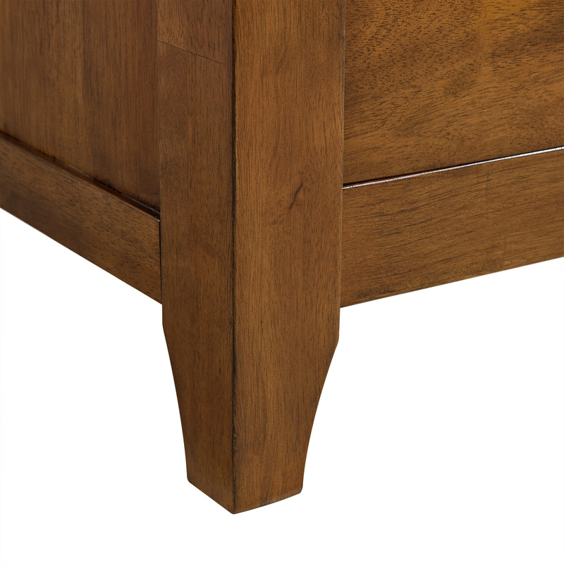 Gage Sleigh Storage Bedroom Set in Chestnut