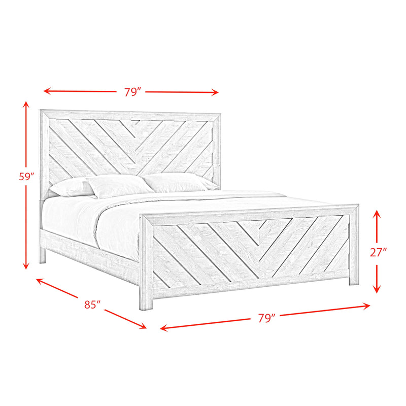 Ellen Panel Bedroom Set in White