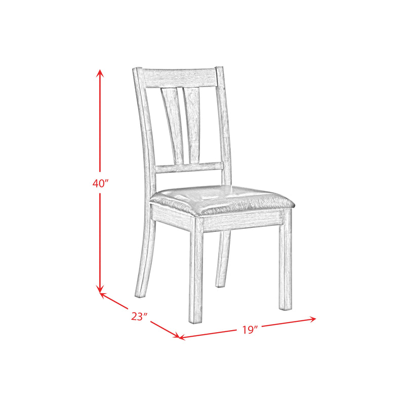 Nathan Fan Back Chair W/Pu Seat (2 Per Pack)