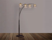 RAIN DROP ARC LAMP 84 H BLACK image