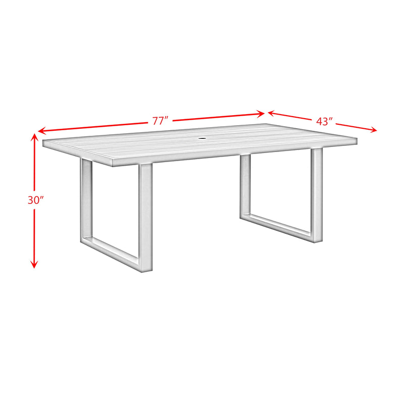 Playa Dining Set in Dark Grey