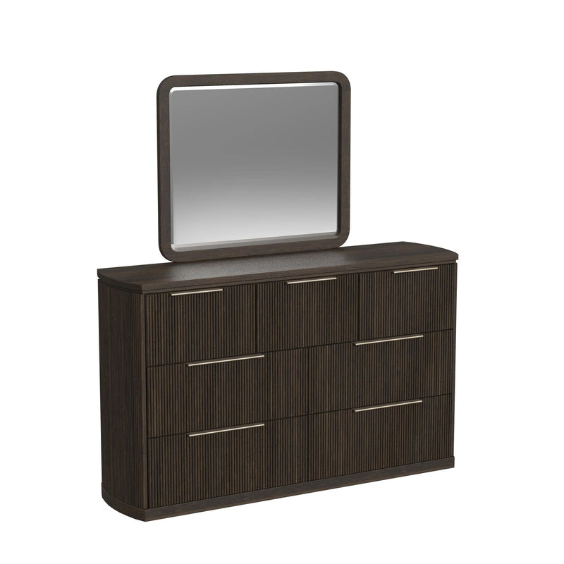 Sylvie Wall Bed Bedroom Set in Dark Brown