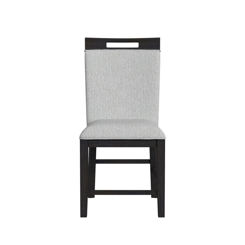 Transcend Side Chair with Light Grey Fabric in Charcoal (2 Per Carton)