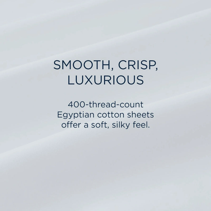 TEMPUR Luxe Egyptian Cotton Sheet Set Silver Mist
