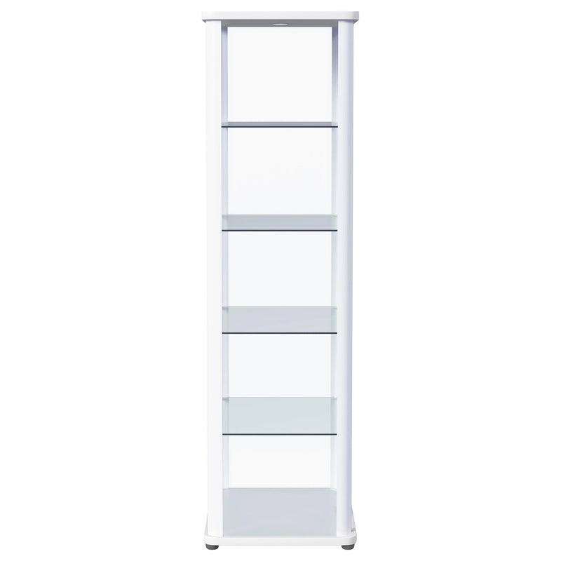 Aero Curio Cabinet with LED Lighting