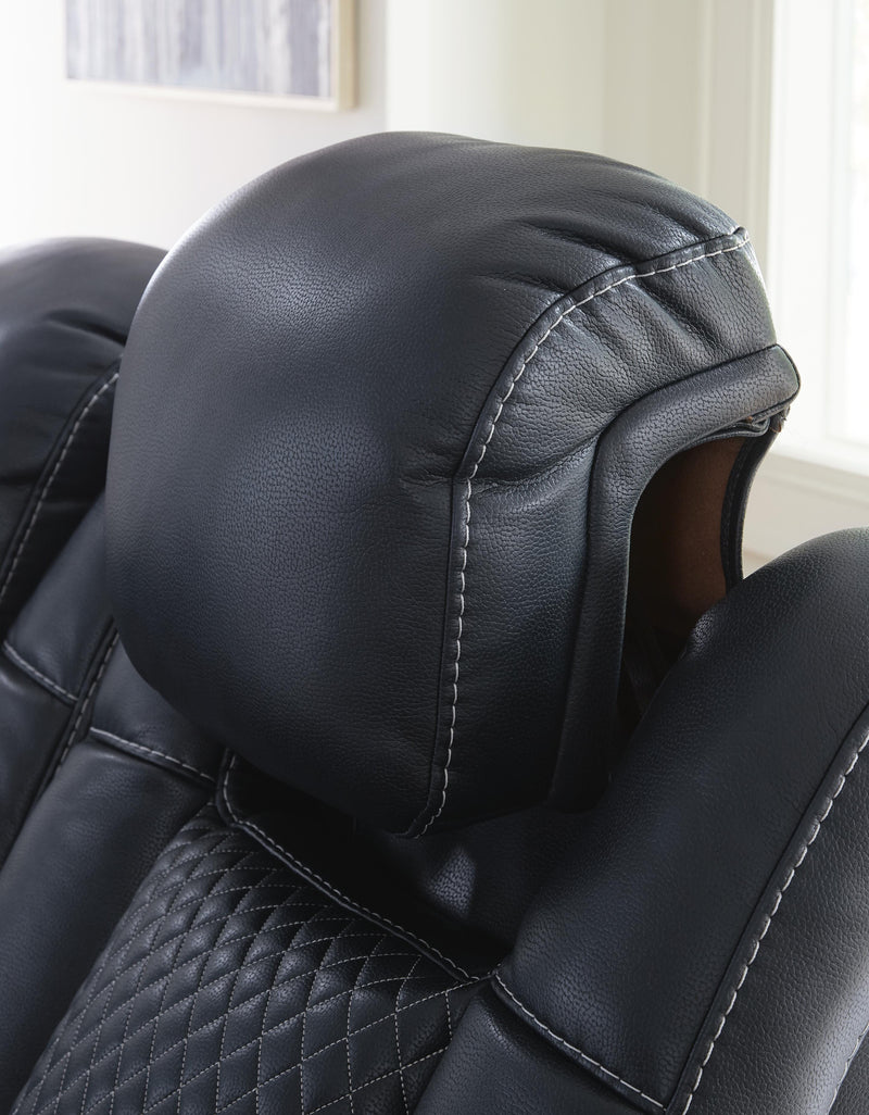 Fyne-Dyme Power Reclining Loveseat with Console