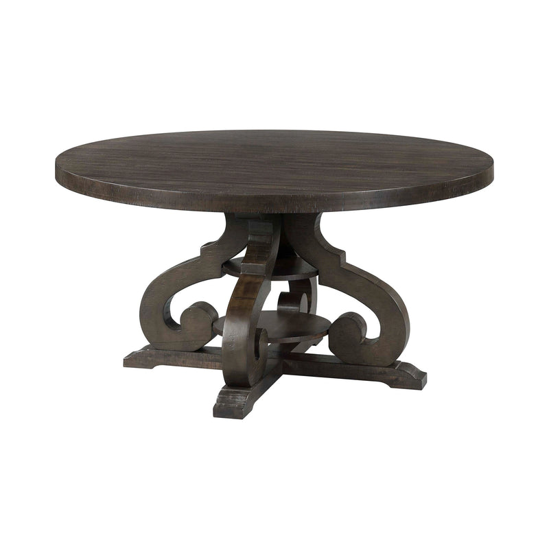 Stone Round Dining Table W/PU Base