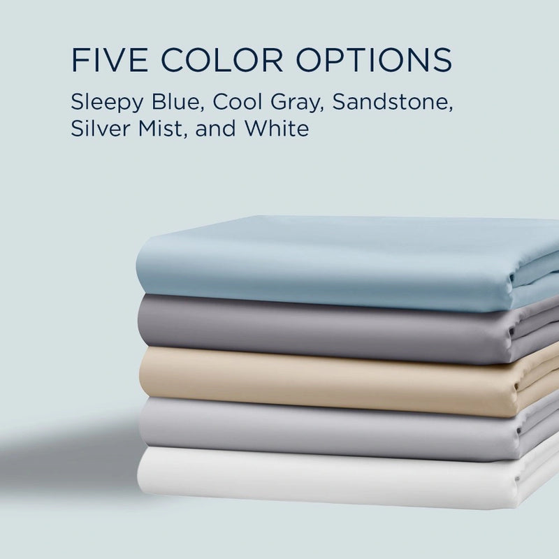 TEMPUR Luxe Egyptian Cotton Sheet Set Cool Gray