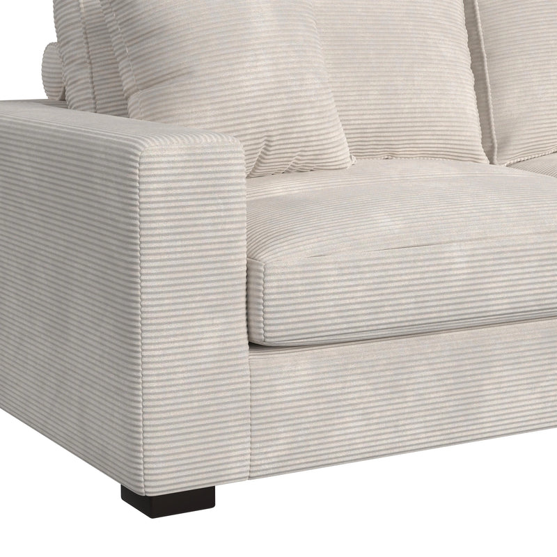 Arizona Modular Armchair/Chaise with 1 Pillow 20" in Steno Beige