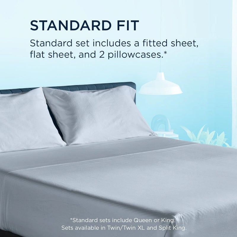Tempur-Pedic Breeze Pillowcase Set - Sleepy Blue