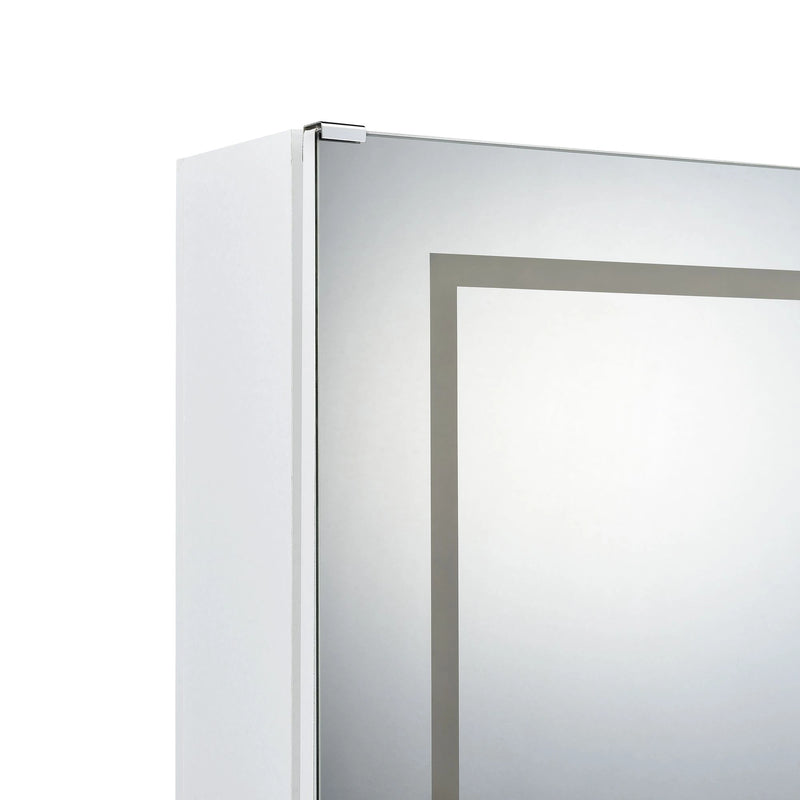 Vancouver Floor Mirror With Storage in White