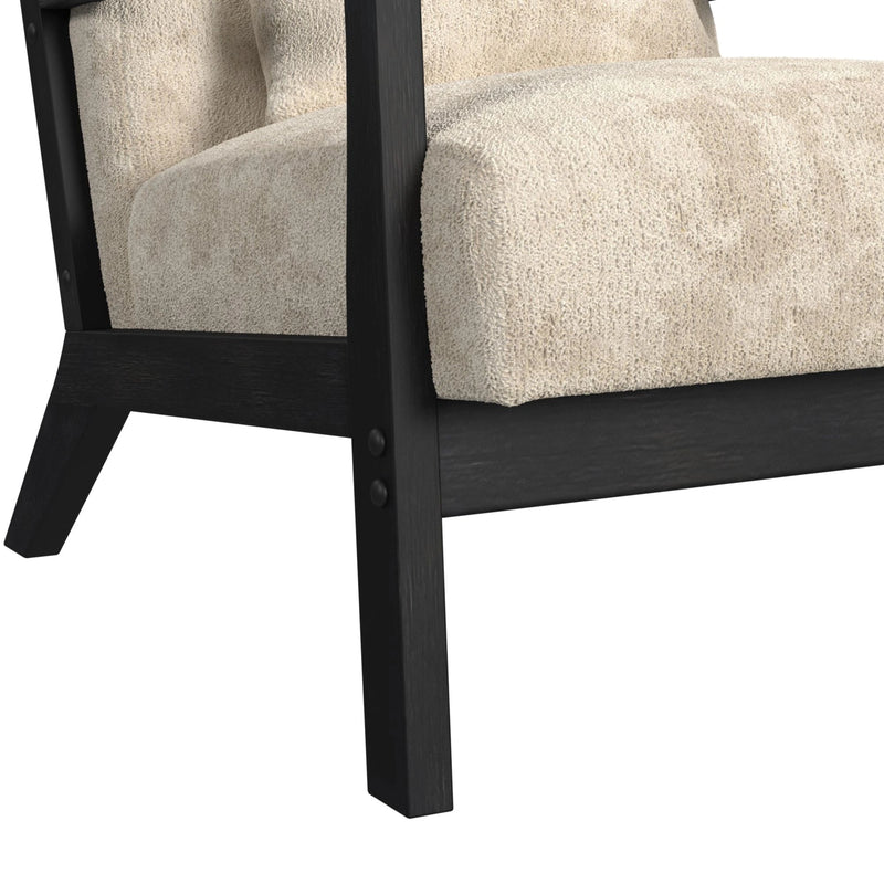 Marina Chair with Kidney Pillow and Brushed Espresso Finish