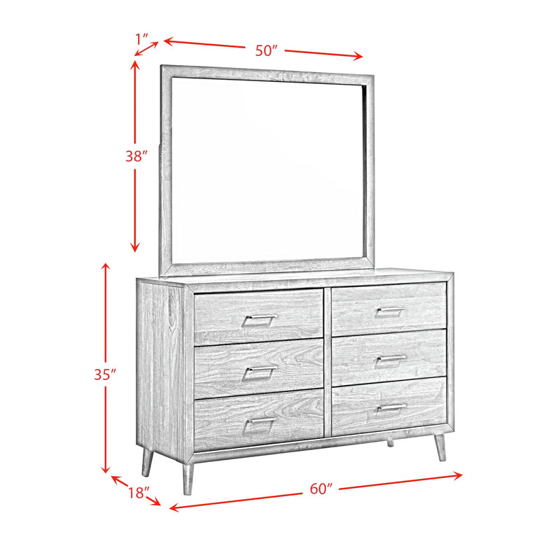 Malibu Panel Bedroom Set in Walnut