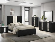 Crown Mark Furniture Rangley 2 Drawer Nightstand in Black image