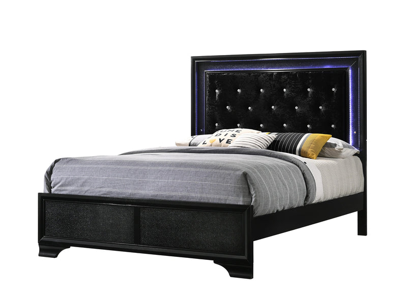 Micah Panel Bed In Black