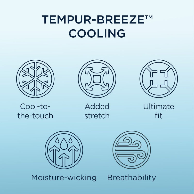 Tempur-Pedic Breeze Pillowcase Set - Sleepy Blue