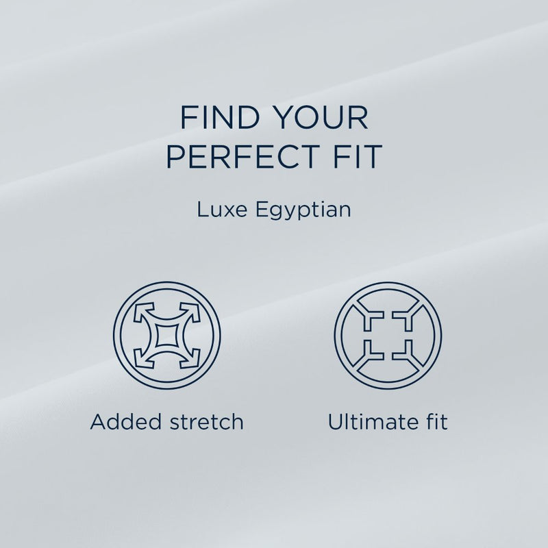 TEMPUR Luxe Egyptian Cotton Sheet Set Sleepy Blue
