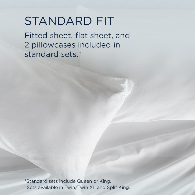 TEMPUR Classic Cotton Sheet Set Cool Gray