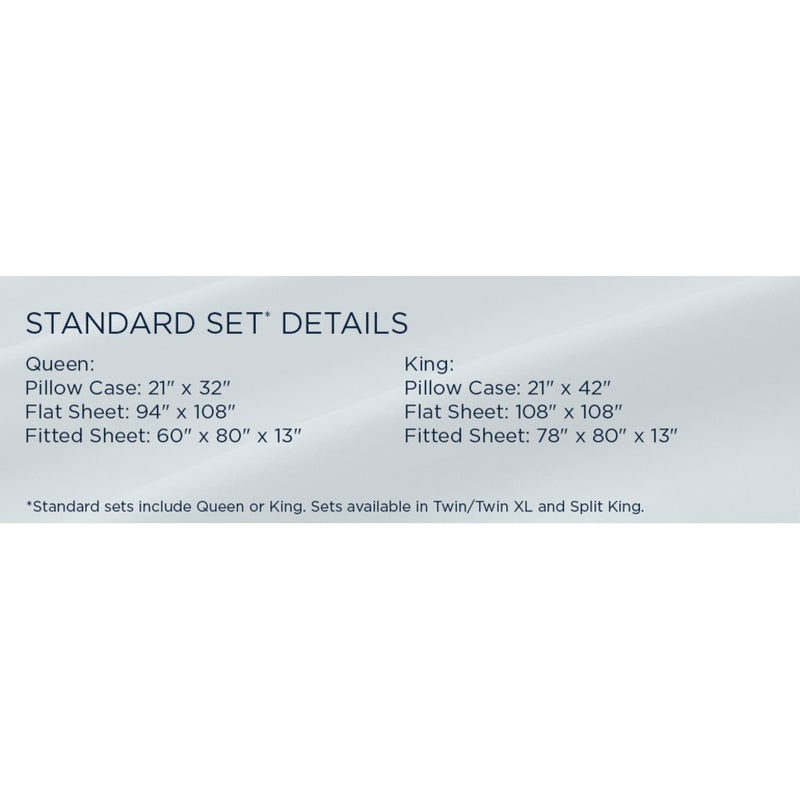 TEMPUR Classic Cotton Sheet Set Sleepy Blue