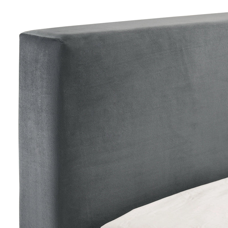 Brookhaven UPH Bed in Grey Velvet