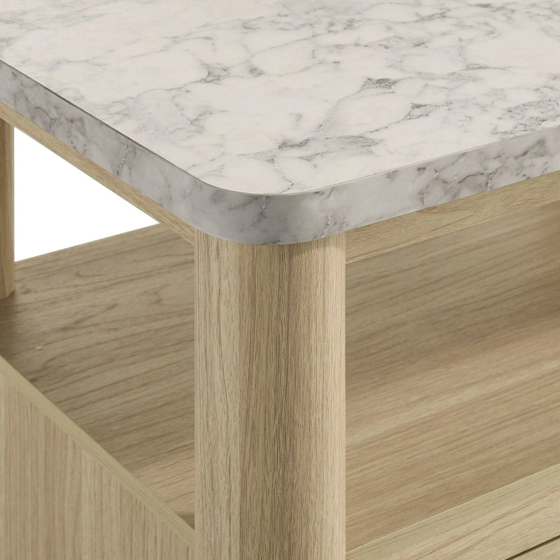 Jonas Nightstand with USB in Natural