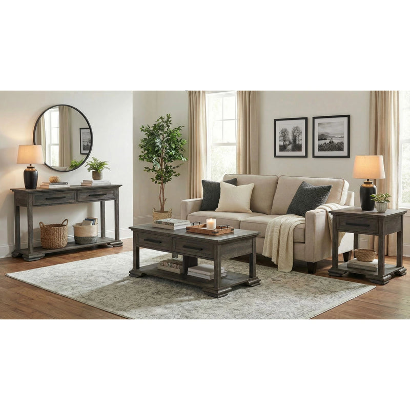 Park Ridge Occasional Table Set in Charcoal