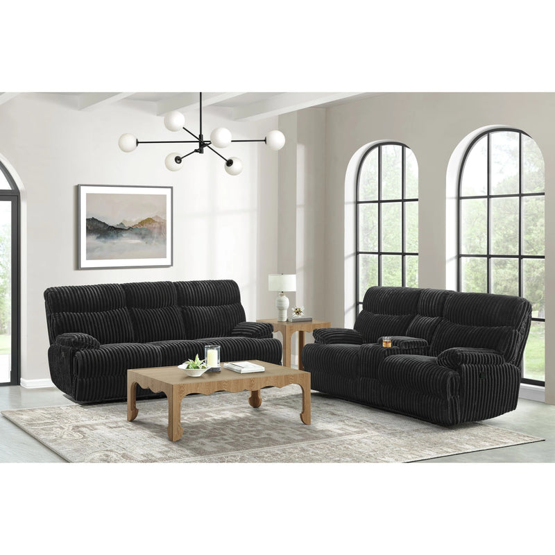 Admiral Living Room Set in Masis Black