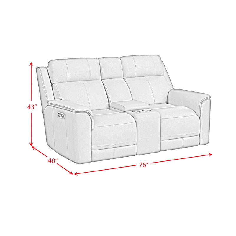 Mustang P3 Loveseat with Console in Aline