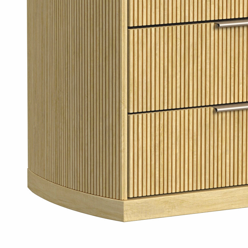 Sylvie UPH Bedroom Set with 2 Nightstands