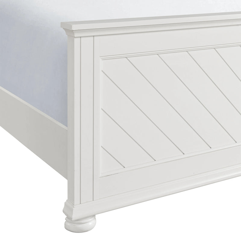 Kona Bedroom Set with 2 Nightstands in White