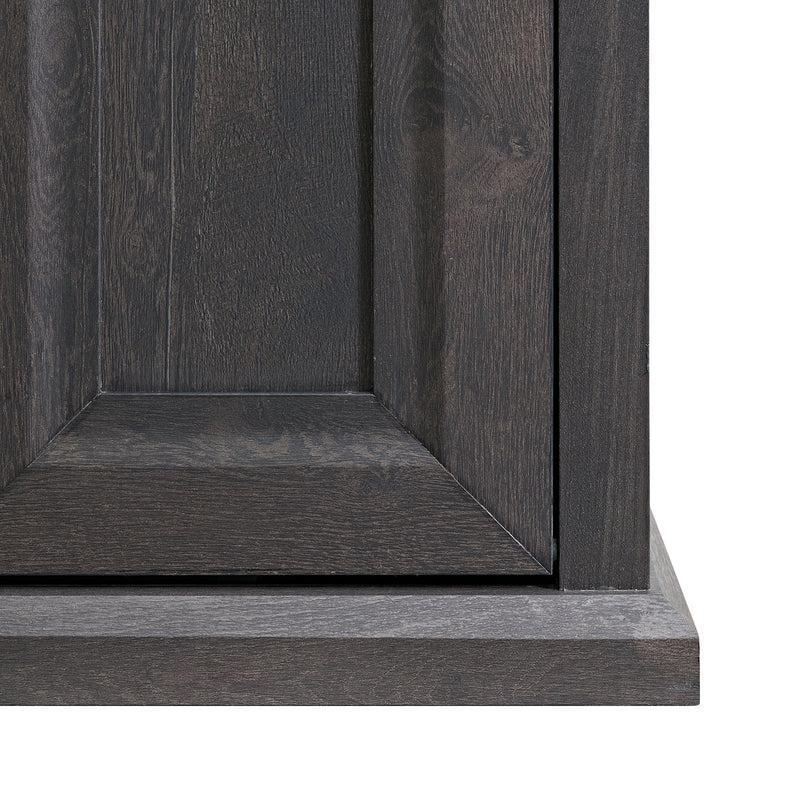 Macau Console with 23"" Fireplace Insert in Grey