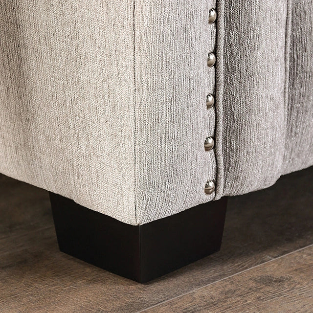 BELSIZE Loveseat Grey, Beige, & Choclate