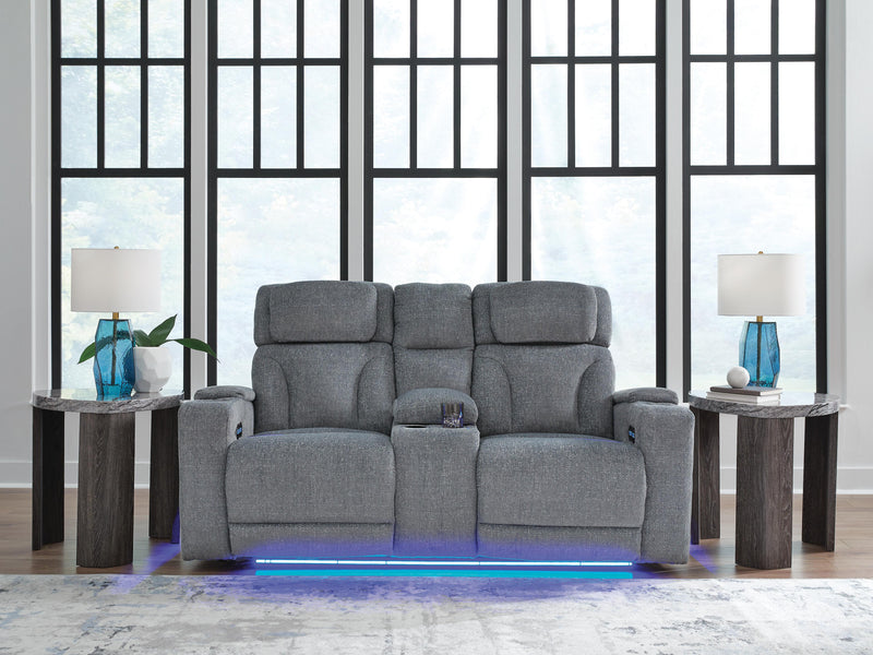 Forest Lake Power Reclining Loveseat with Console