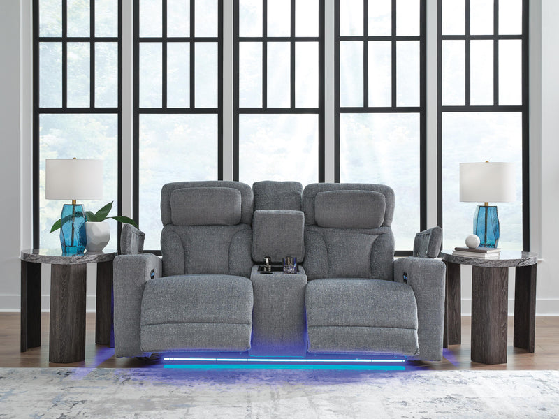 Forest Lake Power Reclining Loveseat with Console