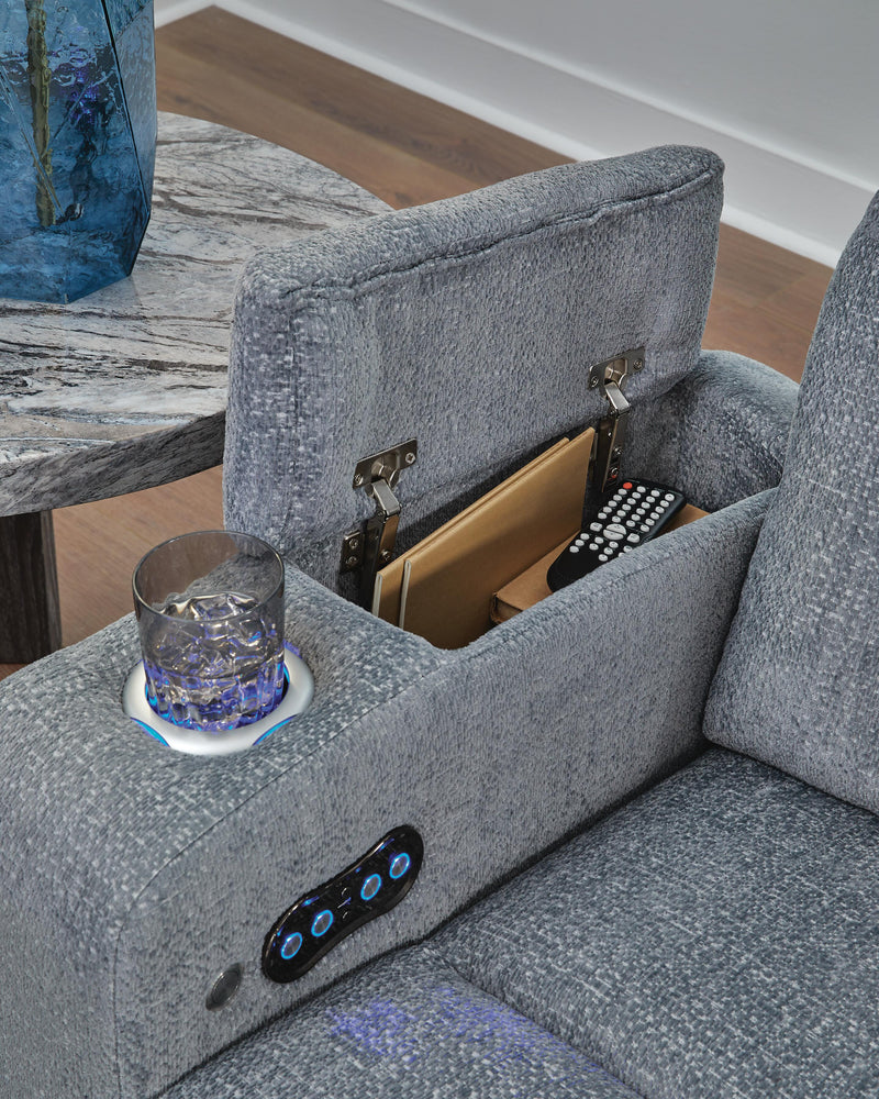 Forest Lake Power Reclining Loveseat with Console