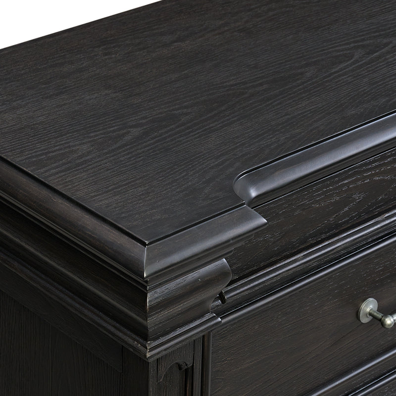 Kings Court 3-Drawer Nightstand (Sliding Top)