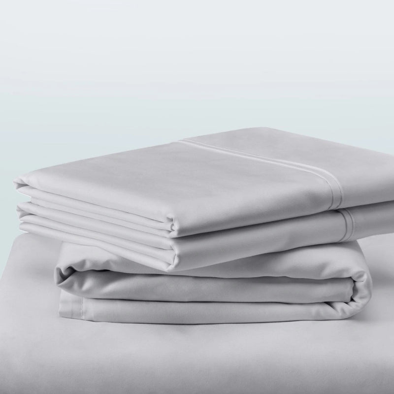 TEMPUR Classic Cotton Sheet Set Sleepy Silver Mist