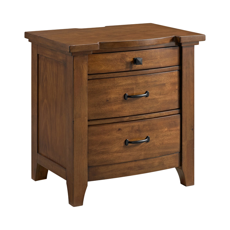 Gage Sleigh Storage Bedroom Set in Chestnut