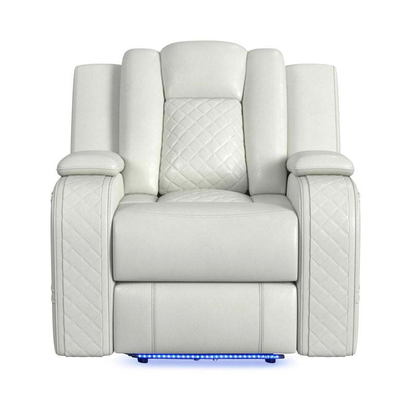 Carlo Power Motion Recliner with Power Headrest, LED