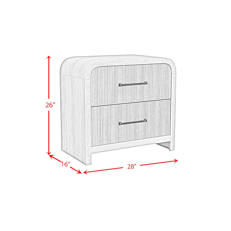 Ridgemont 2-Drawer Nightstand with USB