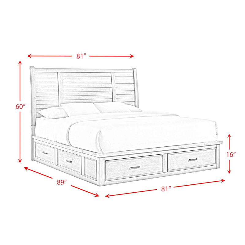 Sullivan Storage Bedroom Set with 2 Nightstands
