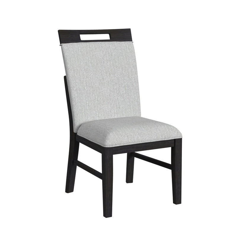 Transcend Side Chair with Light Grey Fabric in Charcoal (2 Per Carton)